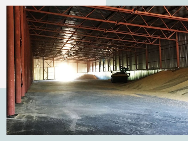 Строительство зернохранилищ в Климовске