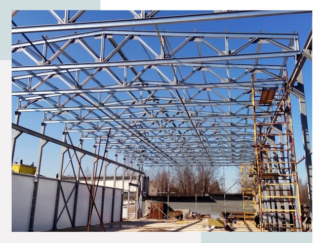 Строительство цехов в Климовск от 608 руб. под ключ