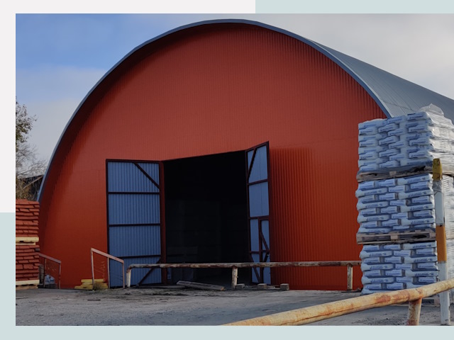 Полукруглые ангары по цене от 608 руб. в Климовск