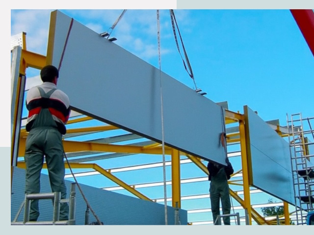 Монтаж сэндвич-панелей в Климовске от 608 руб.